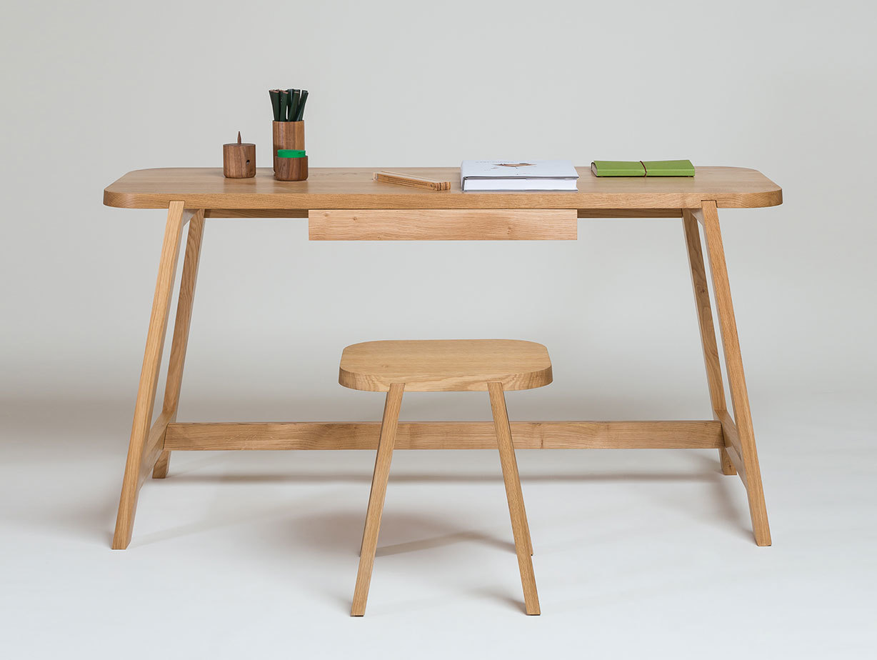 Another Country Desk Three oak 2