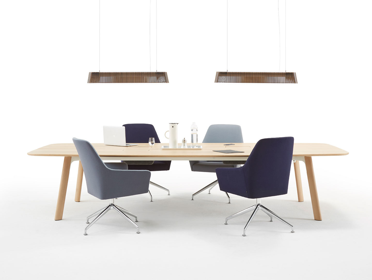 Arco Grid Work Conference Table oak 2 Jonathan Prestwich