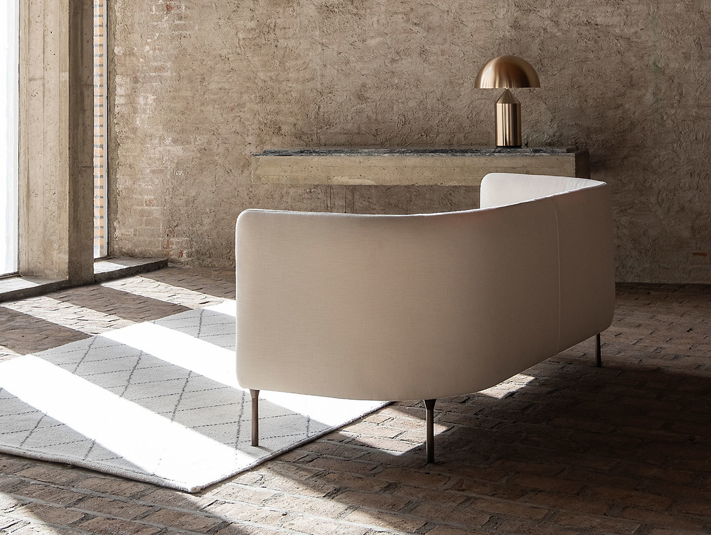 Bensen Delta Club 2 seater sofa back