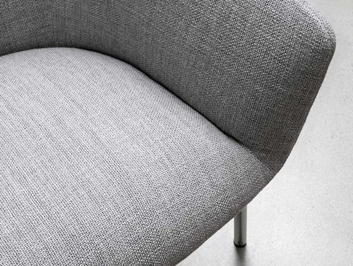 Bensen Metro Lounge Chair grey fabric detail 1 Niels Bendtsen