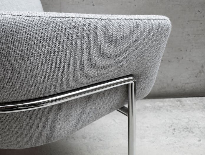 Bensen Metro Lounge Chair grey fabric detail 4 Niels Bendtsen