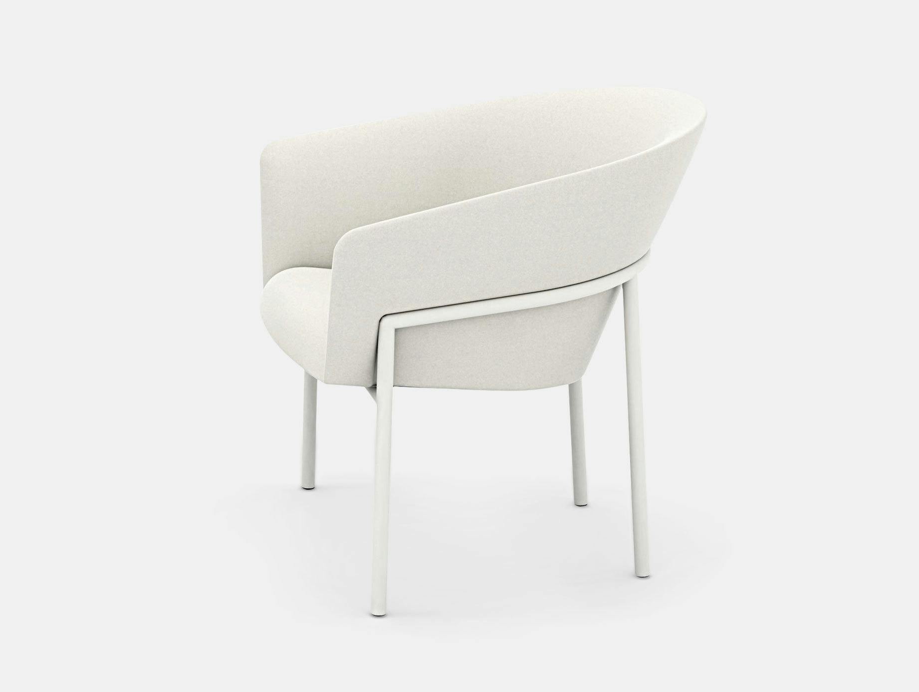 Bensen Metro Lounge Chair white frame Niels Bendtsen