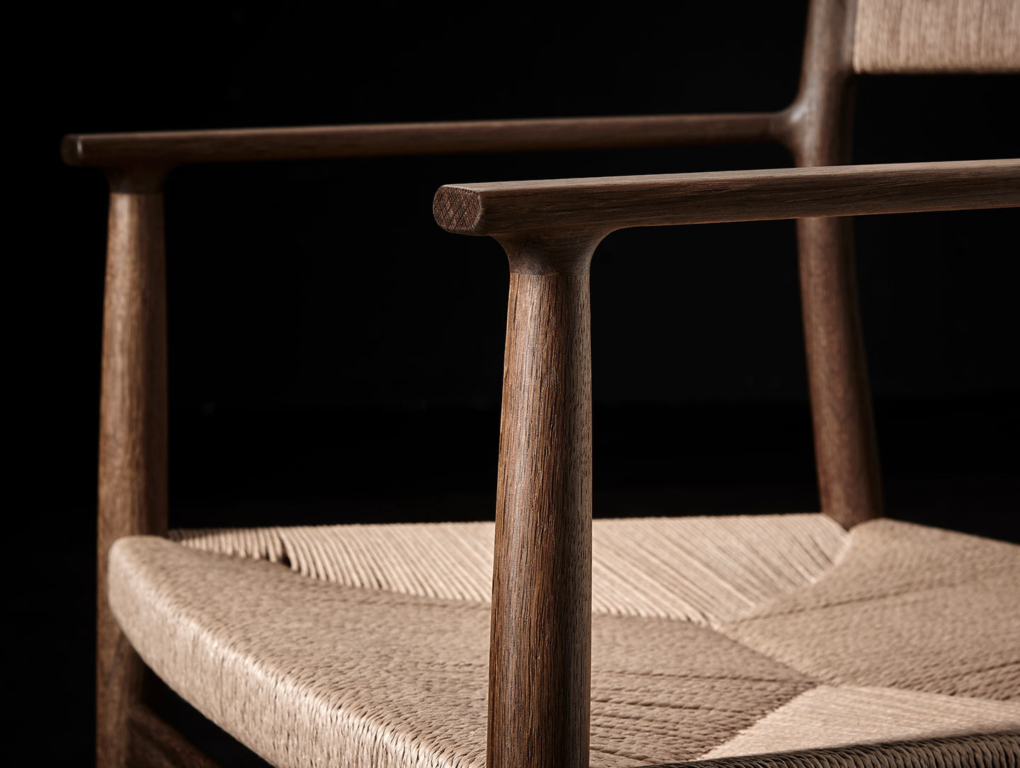 Brdr Kruger ARV Armchair fumed oak detail Studio David Thulstrup
