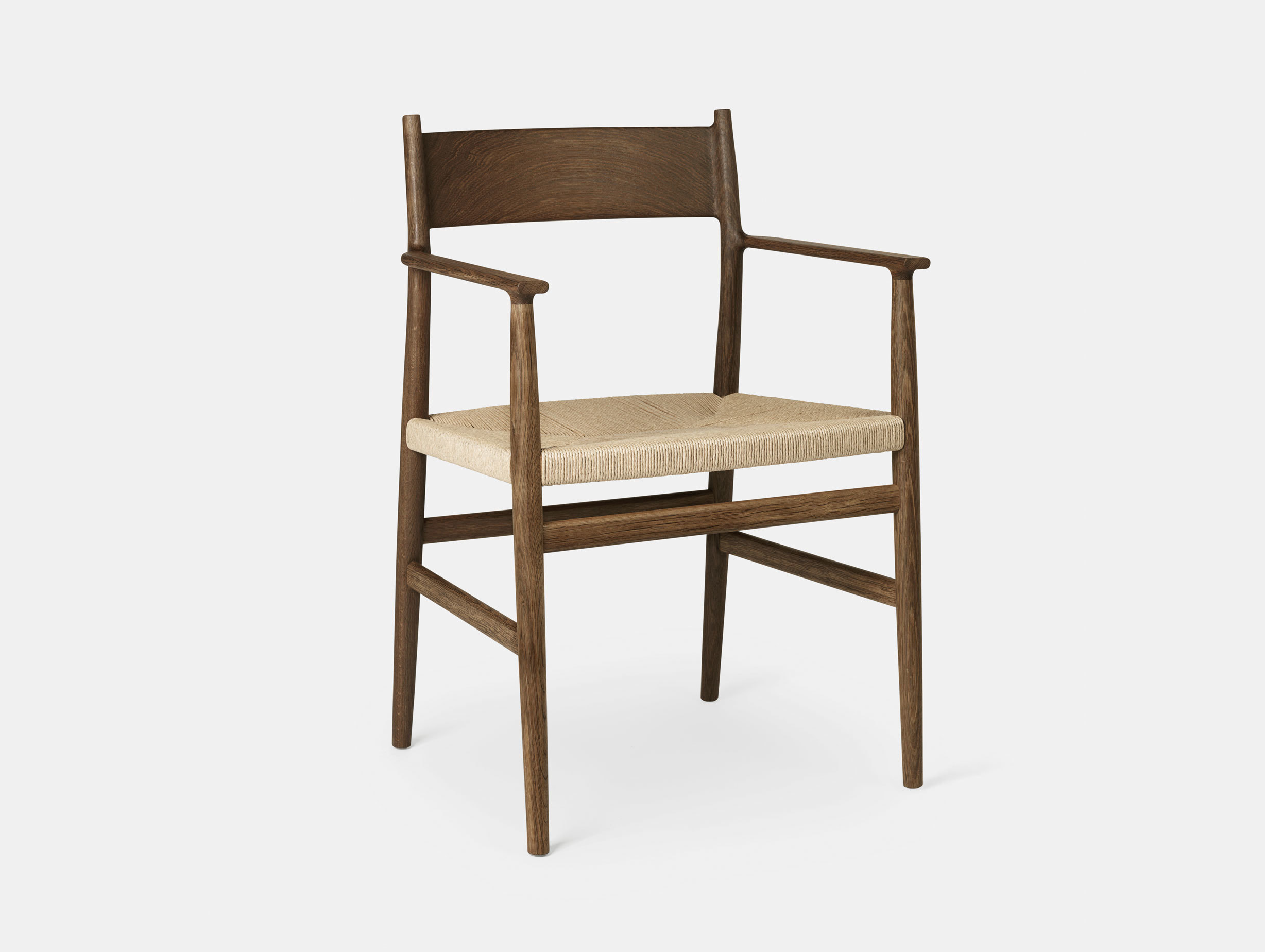 Brdr Kruger ARV Armchair fumed oak woven seat Studio David Thulstrup