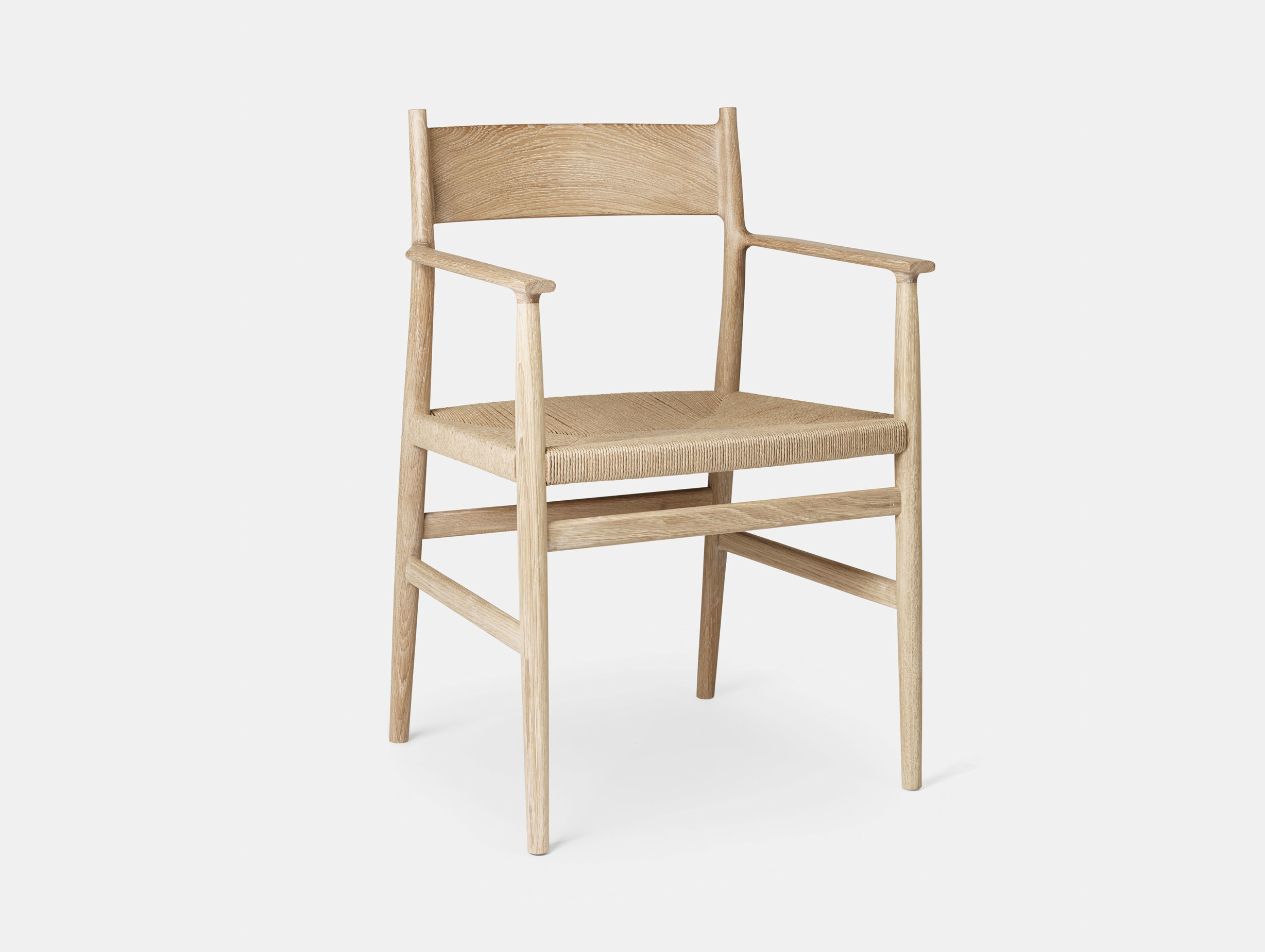 Brdr Kruger ARV Armchair oak woven seat Studio David Thulstrup