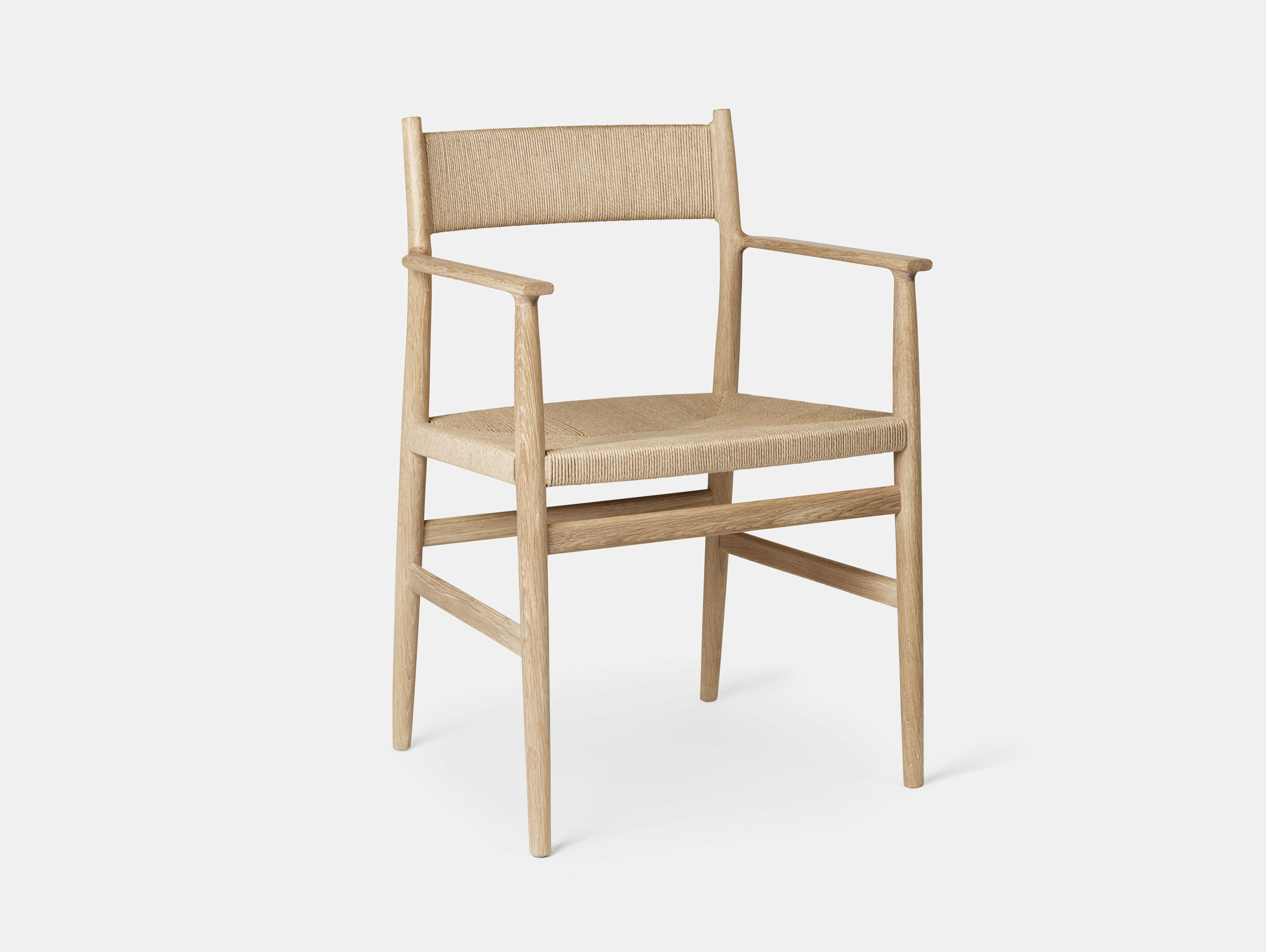 Brdr Kruger ARV Armchair oak woven seat and back Studio David Thulstrup