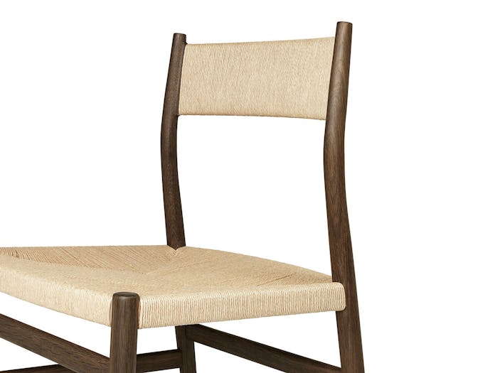 Brdr Kruger ARV Side Chair fumed oak detail Studio David Thulstrup