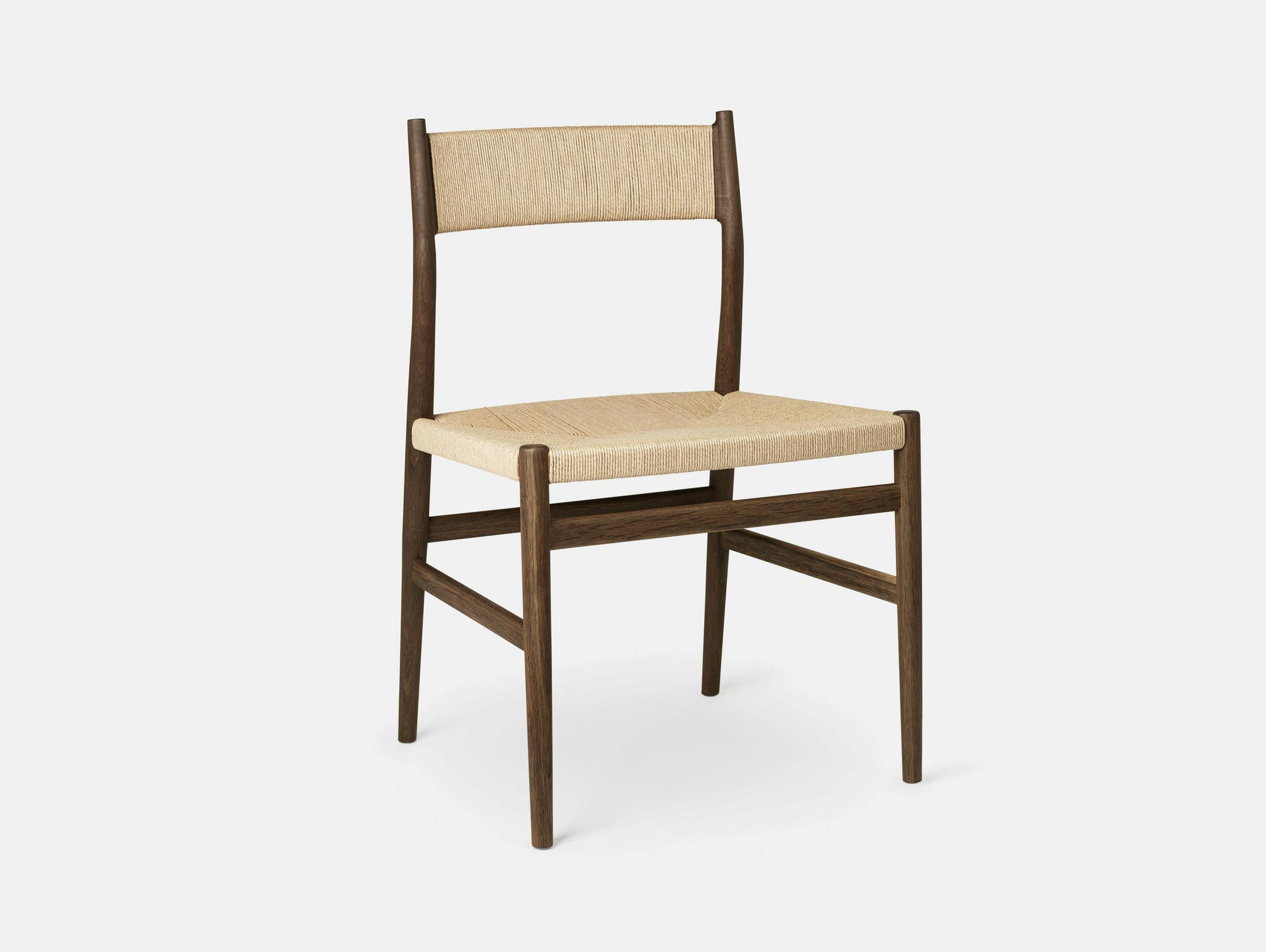Brdr Kruger ARV Side Chair fumed oak woven seat back Studio David Thulstrup