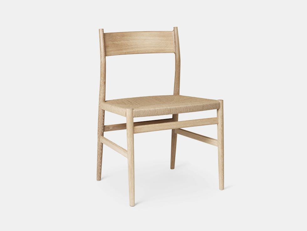 Brdr Kruger ARV Side Chair oak woven seat Studio David Thulstrup
