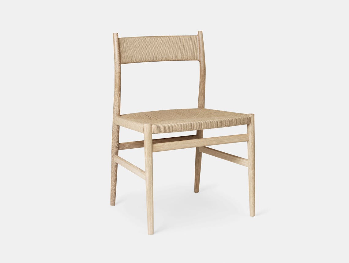 Brdr Kruger ARV Side Chair oak woven seat back Studio David Thulstrup