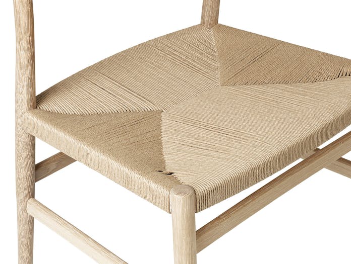 Brdr Kruger ARV Side Chair oak woven seat detail Studio David Thulstrup