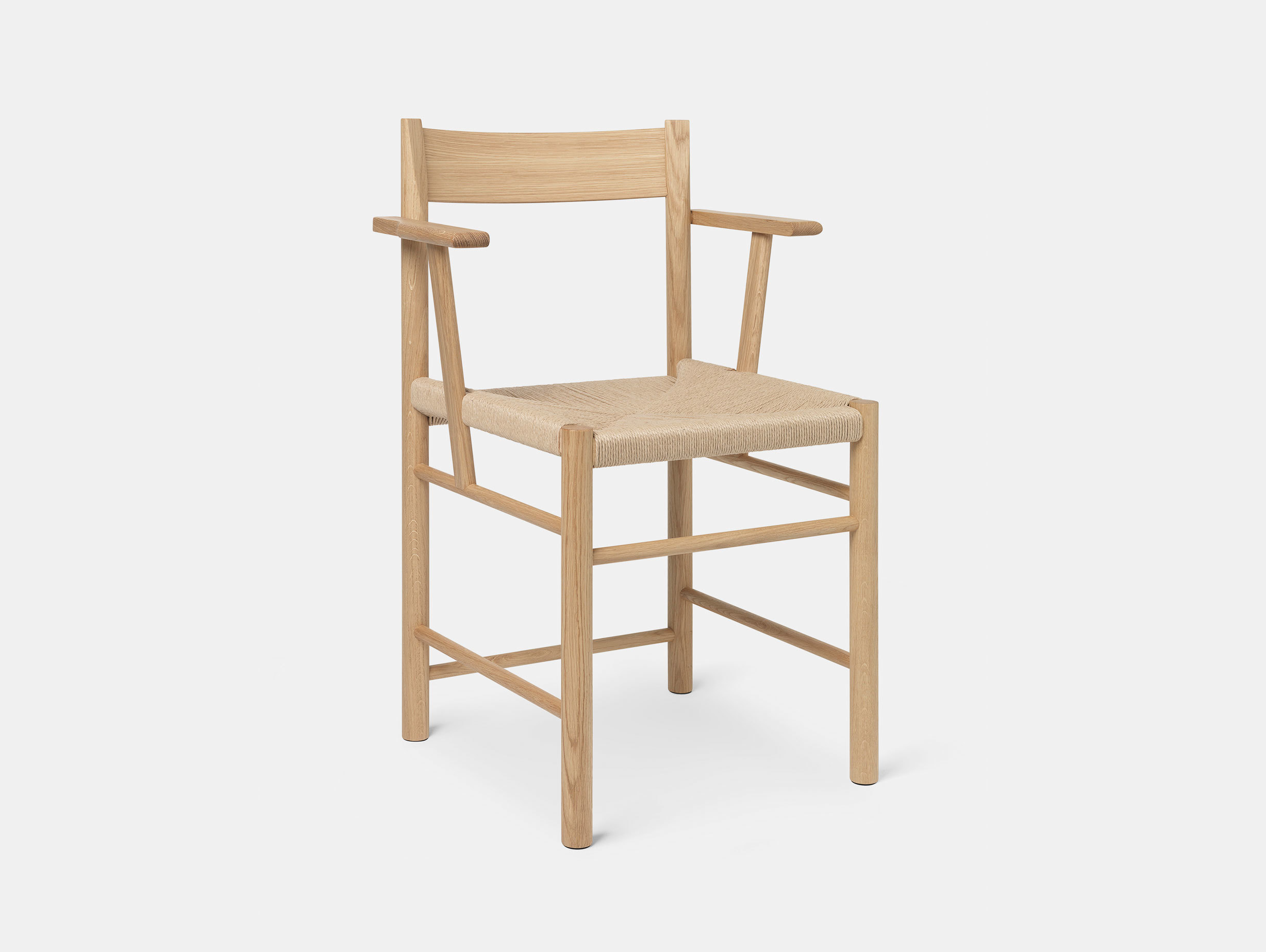 Brdr Kruger F Armchair oak papercord Rasmus Baekkel Fex