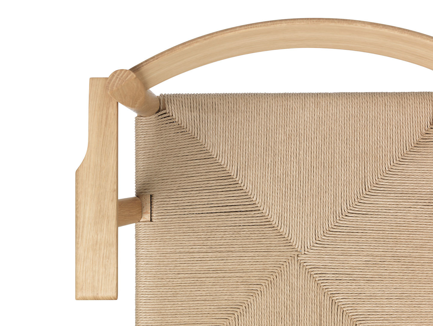 Brdr Kruger F Armchair oak papercord detail 1 Rasmus Baekkel Fex