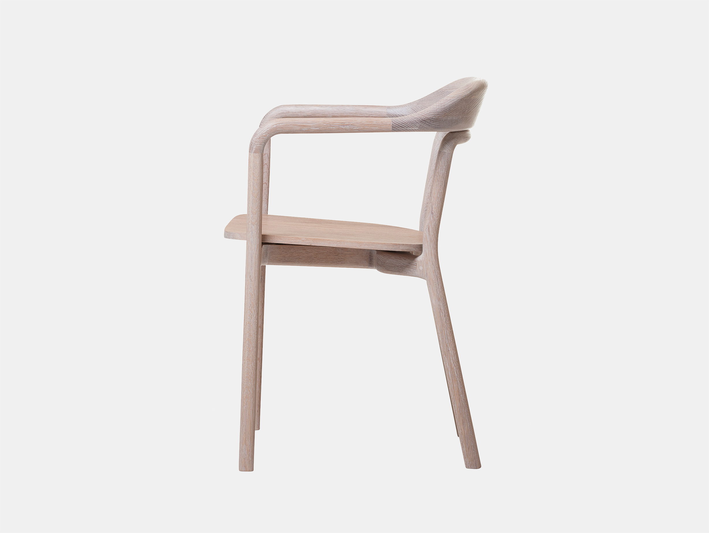 De la espada duet chair white oiled oak 3