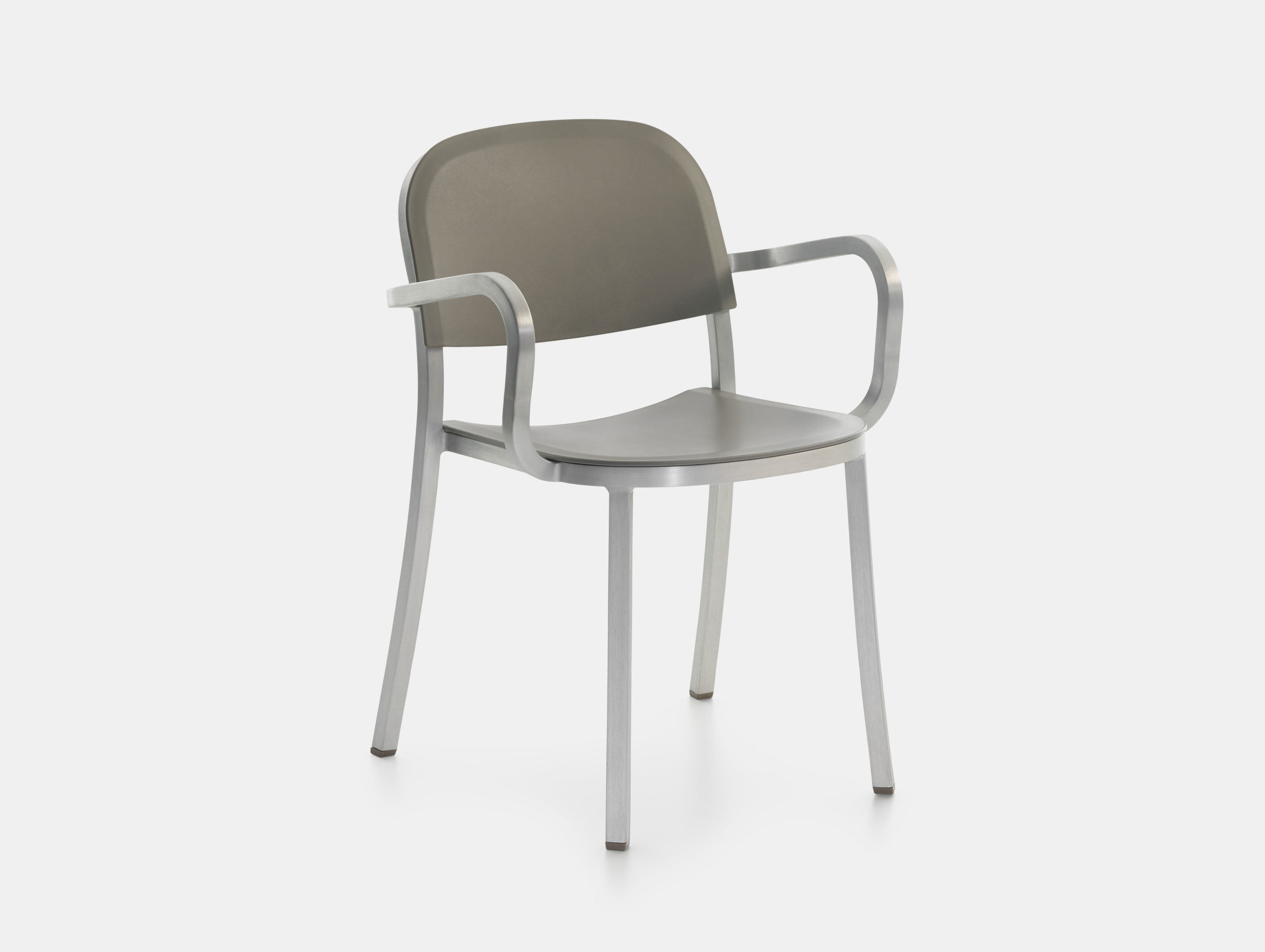 Emeco 1 Inch Armchair Aluminium Light Grey Jasper Morrison