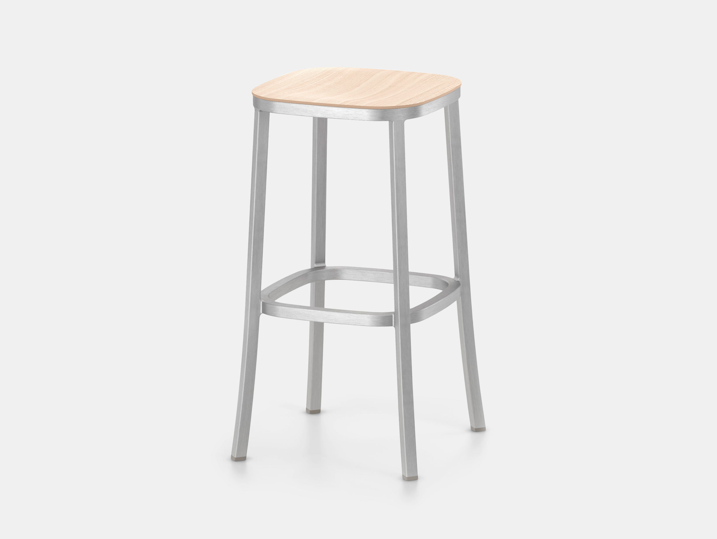Emeco 1 Inch Barstool Aluminium Ash Jasper Morrison