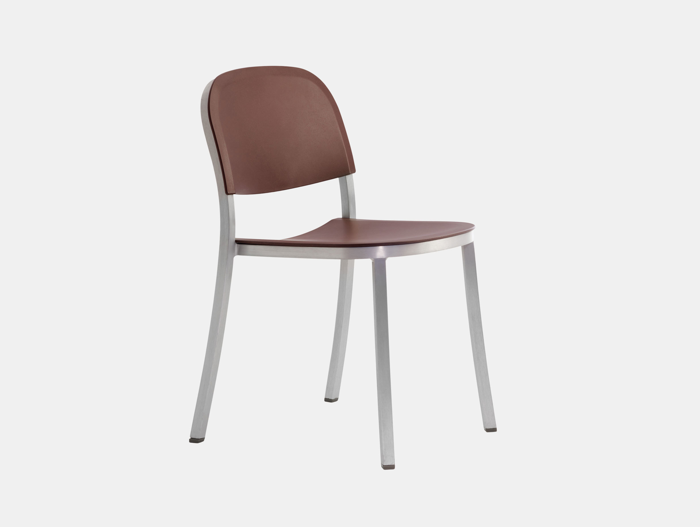 Emeco 1 Inch Chair Aluminium Brown Jasper Morrison