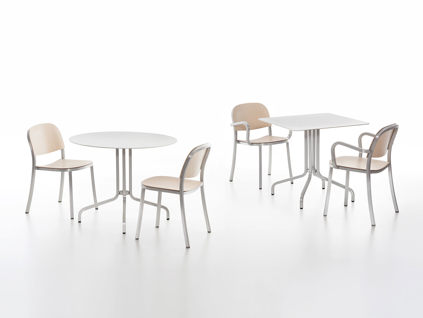 Emeco 1 Inch Chairs Armchairs Aluminium Ash Jasper Morrison