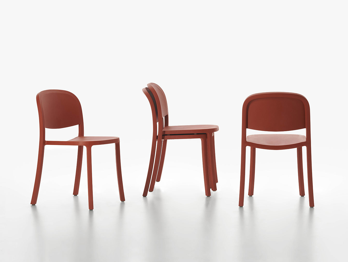 Emeco 1 Inch Reclaimed Chairs Stacked Jasper Morrison