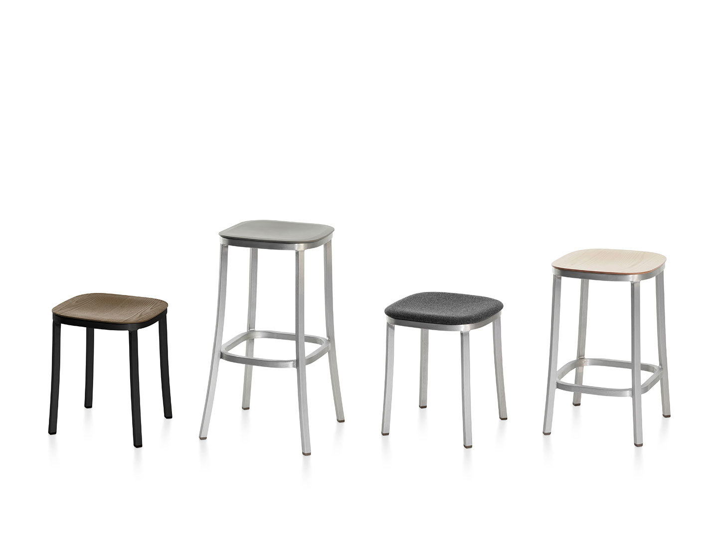 Emeco 1 Inch Stools Small Counter Bar Jasper Morrison
