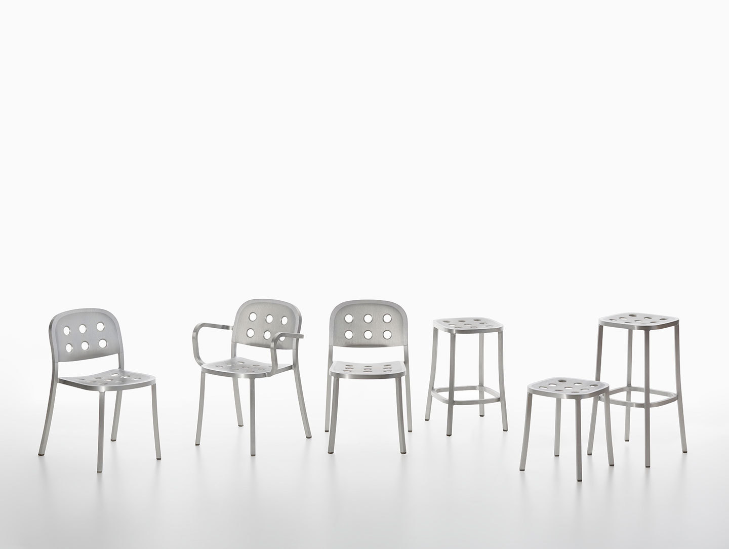Emeco 1 inch all aluminium collection jasper morrison