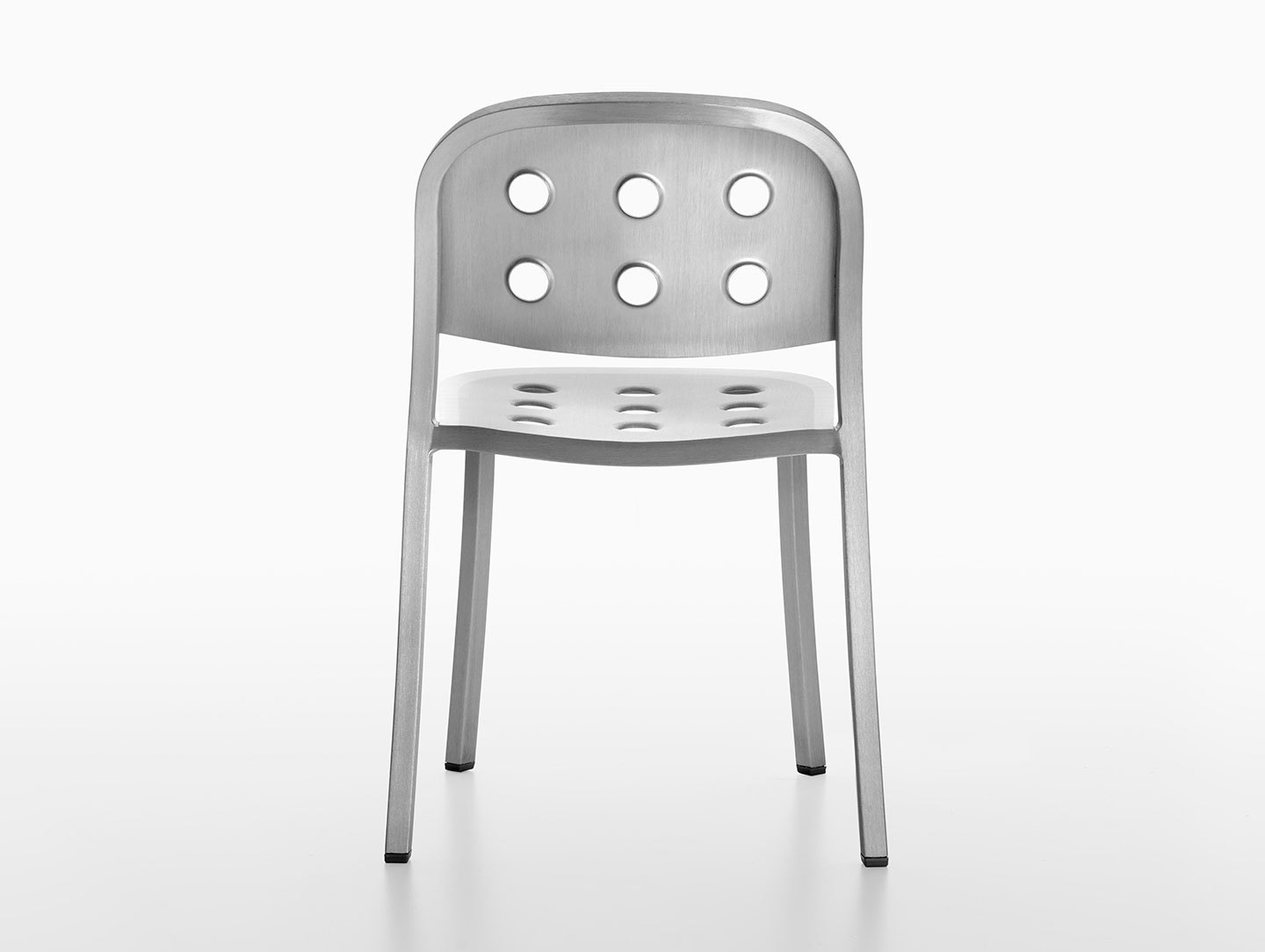 Emeco 1 inch all aluminium jasper morrison back detail