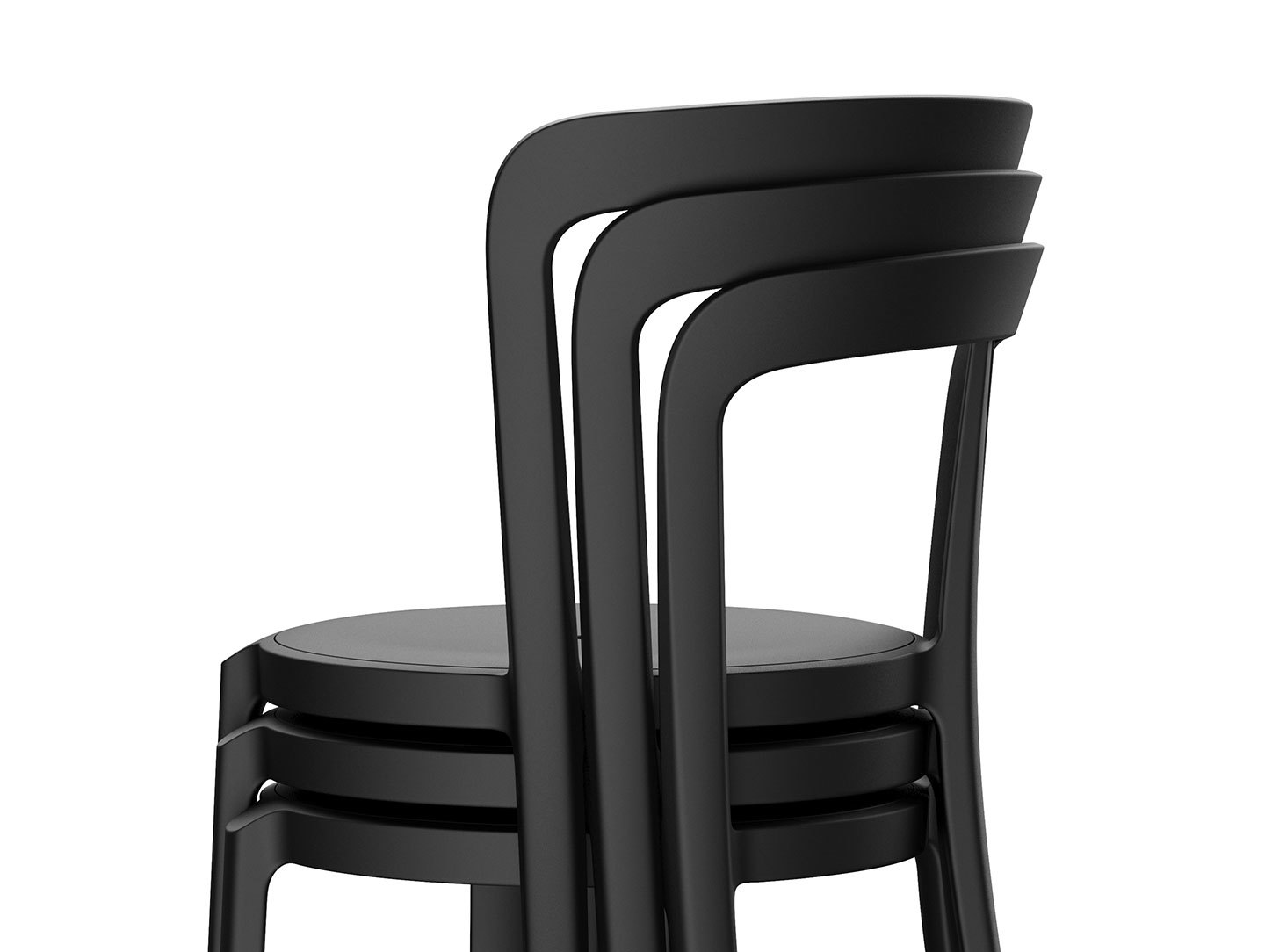 Emeco On and On Chairs stack detail Edward Barber Jay Osgerby