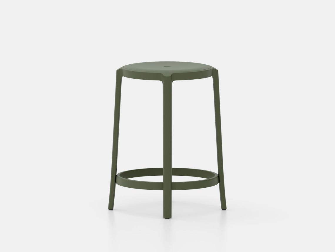 Emeco On and On Counter Stool green Edward Barber Jay Osgerby