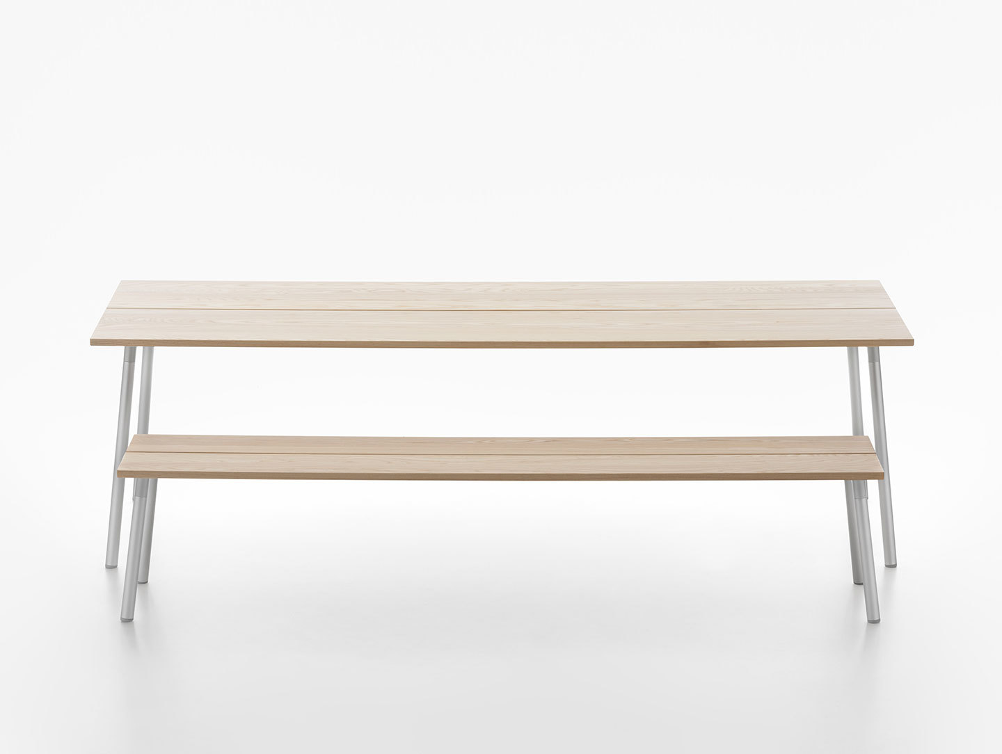 Emeco Run Ash Table and Bench