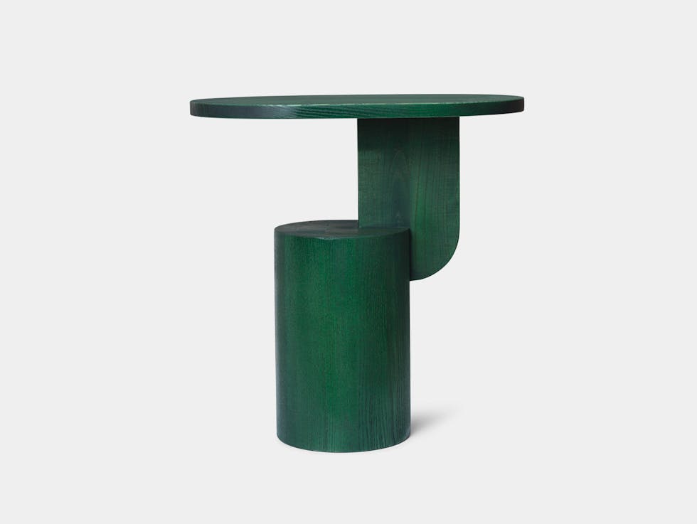 Ferm Living Insert Side Table Green Ash Mario Tsai