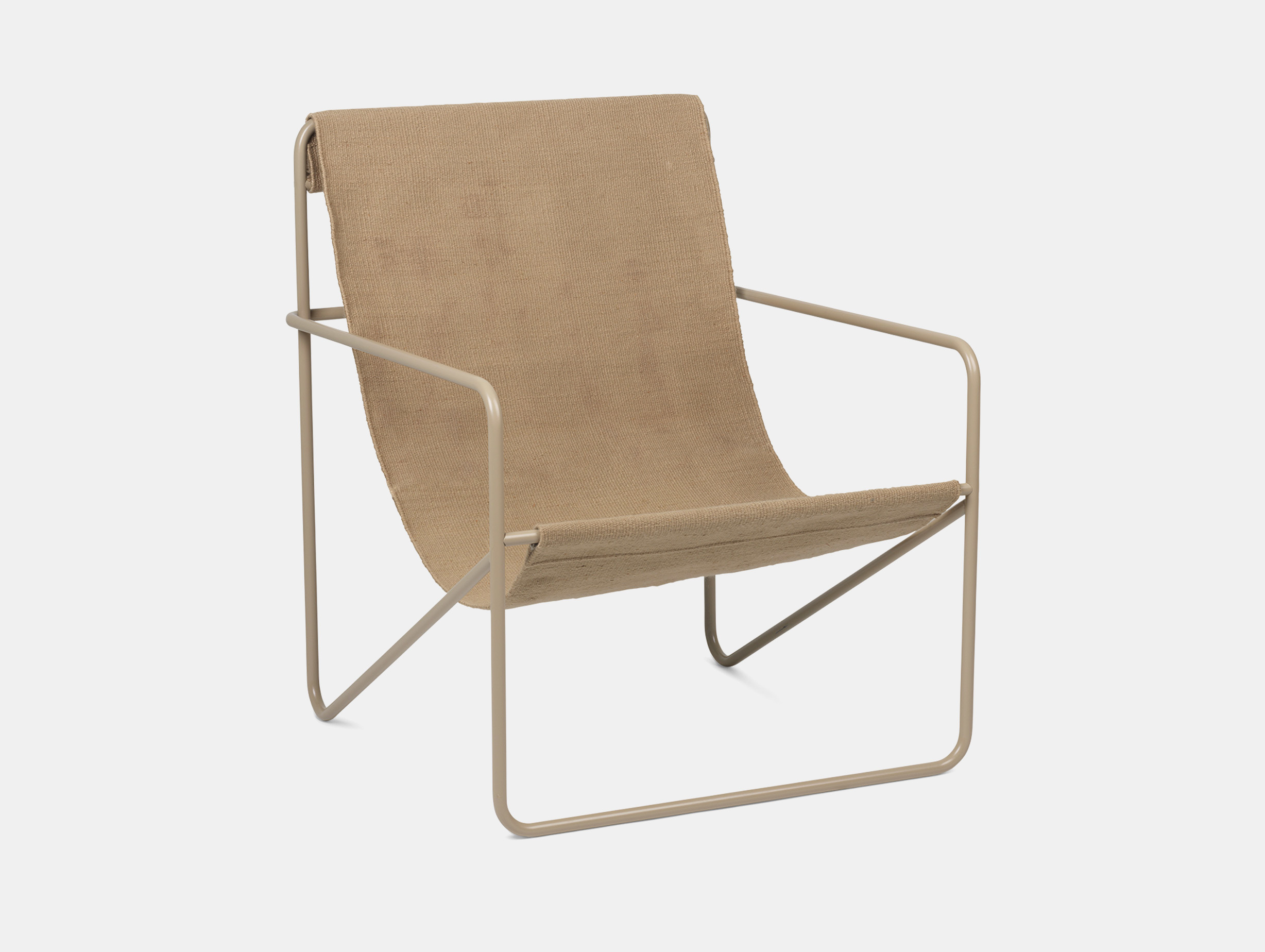 Ferm living desert lounge chair outdoor cashmere sand
