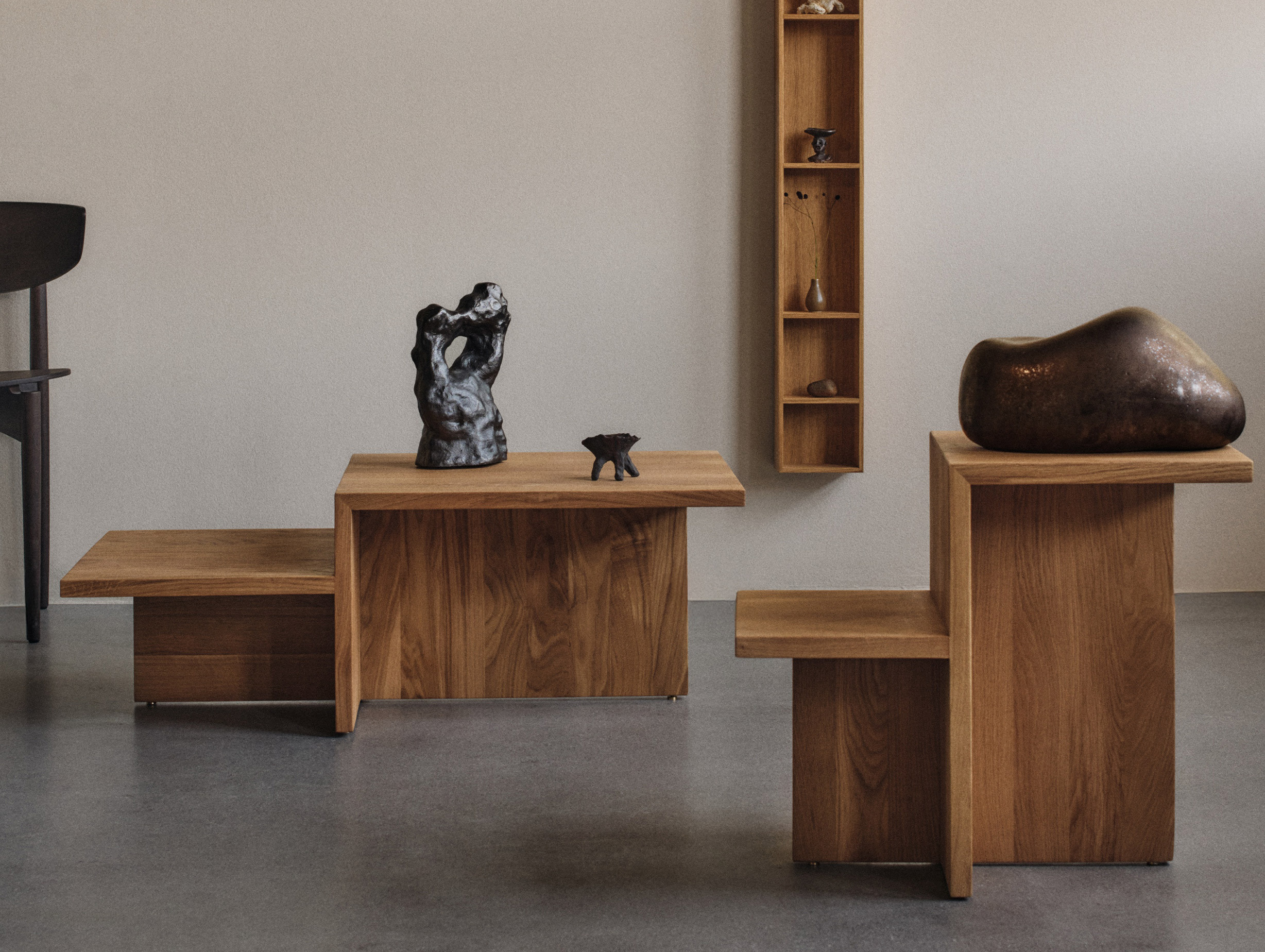 Ferm living distinct coffee table natural oak lifestyle