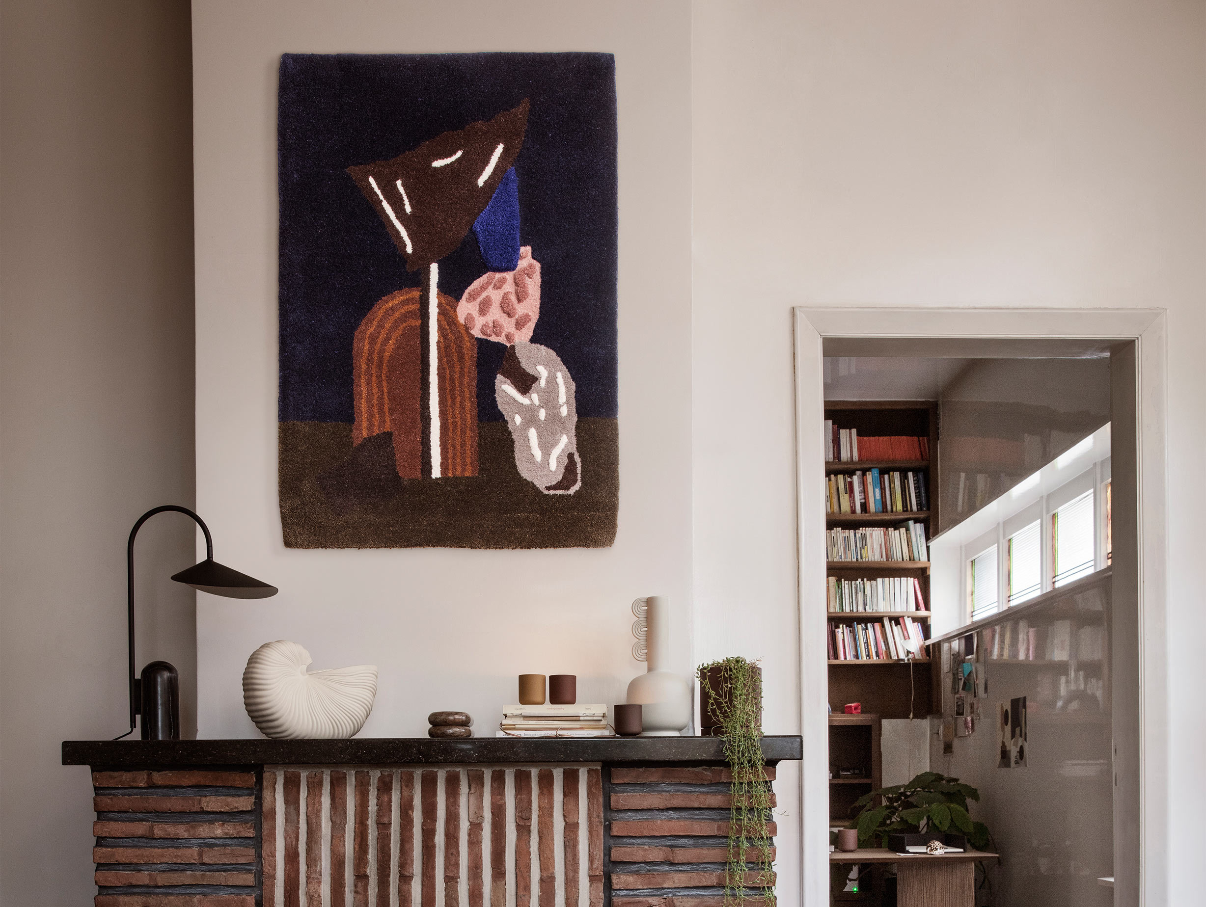 Ferm living arum table lamp blk ls