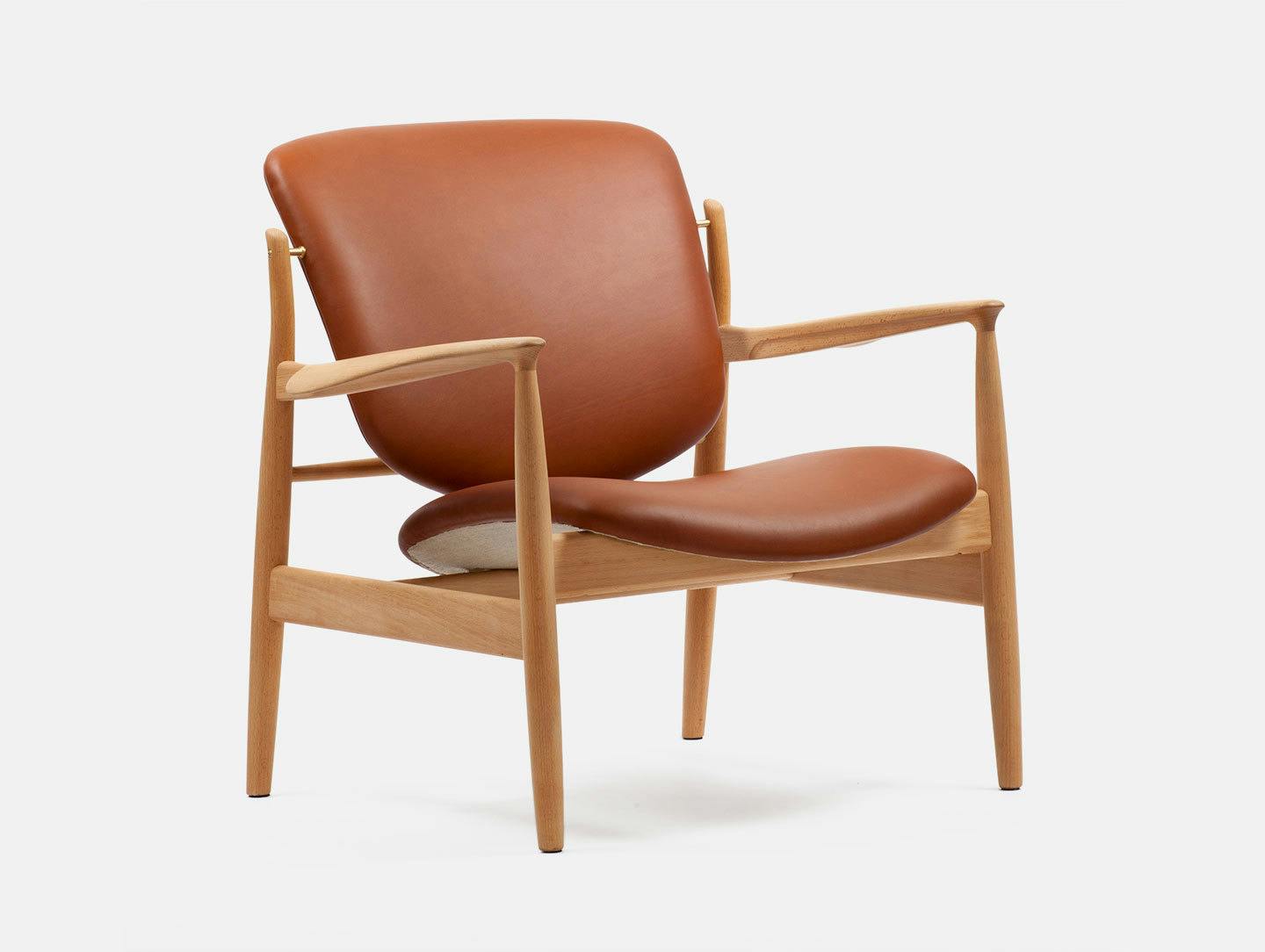 Finn juhl france chair brown leather