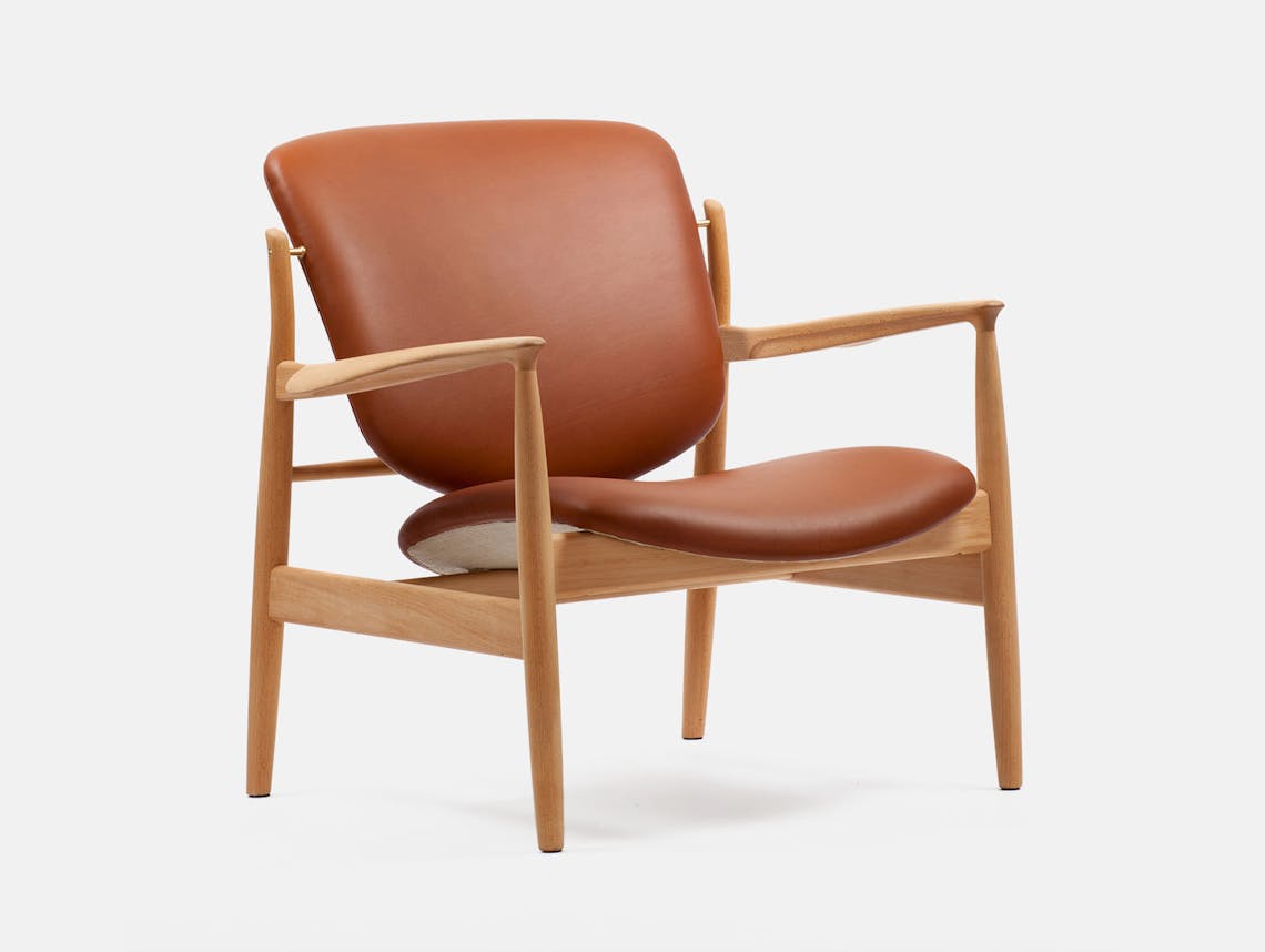 Finn juhl france chair brown leather