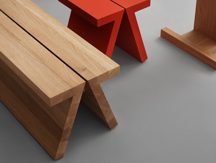 Fogia supersolid object 3 oak bench ls