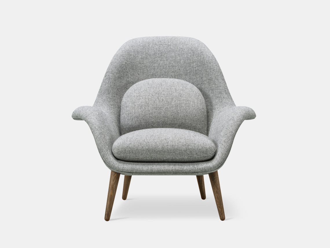Fredericia Swoon Lounge Chair smoked oak Hallingdal 130 Space Copenhagen