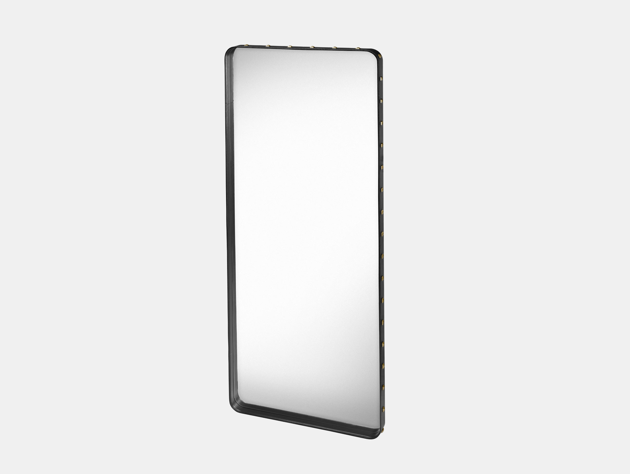 Gubi Adnet Rectangular Wall Mirror large black Jacques Adnet