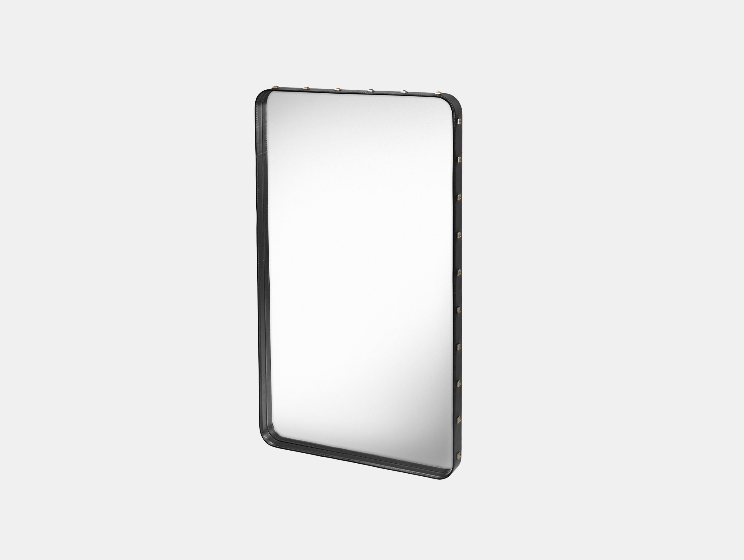 Gubi Adnet Rectangular Wall Mirror medium black Jacques Adnet