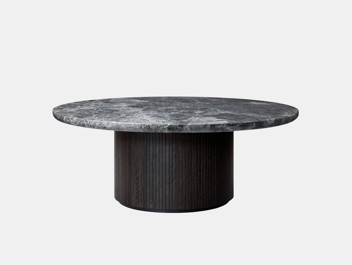 Gubi Moon Coffee Table dia 120cm Grey Emperador Marble Space Copenhagen