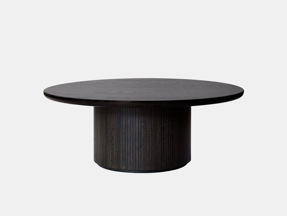 Gubi Moon Coffee Table dia 120cm black st oak Space Copenhagen