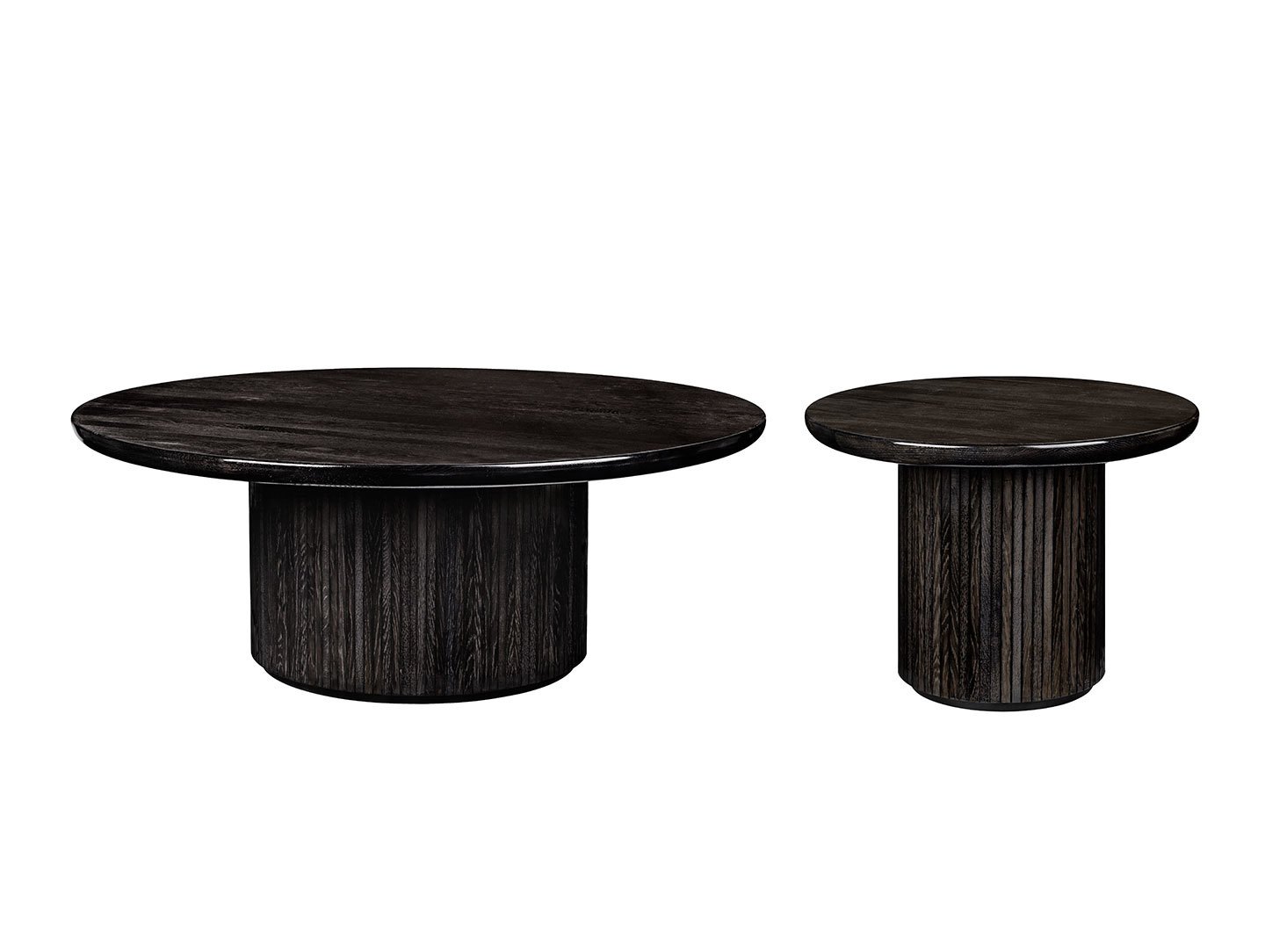 Gubi Moon Coffee Tables black st oak glossy Space Copenhagen