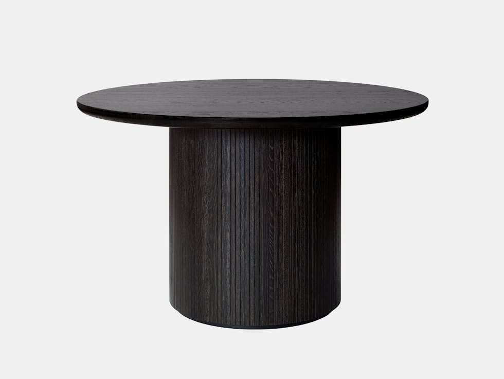 Gubi Moon Round Dining Table dia 120cm black st oak Space Copenhagen