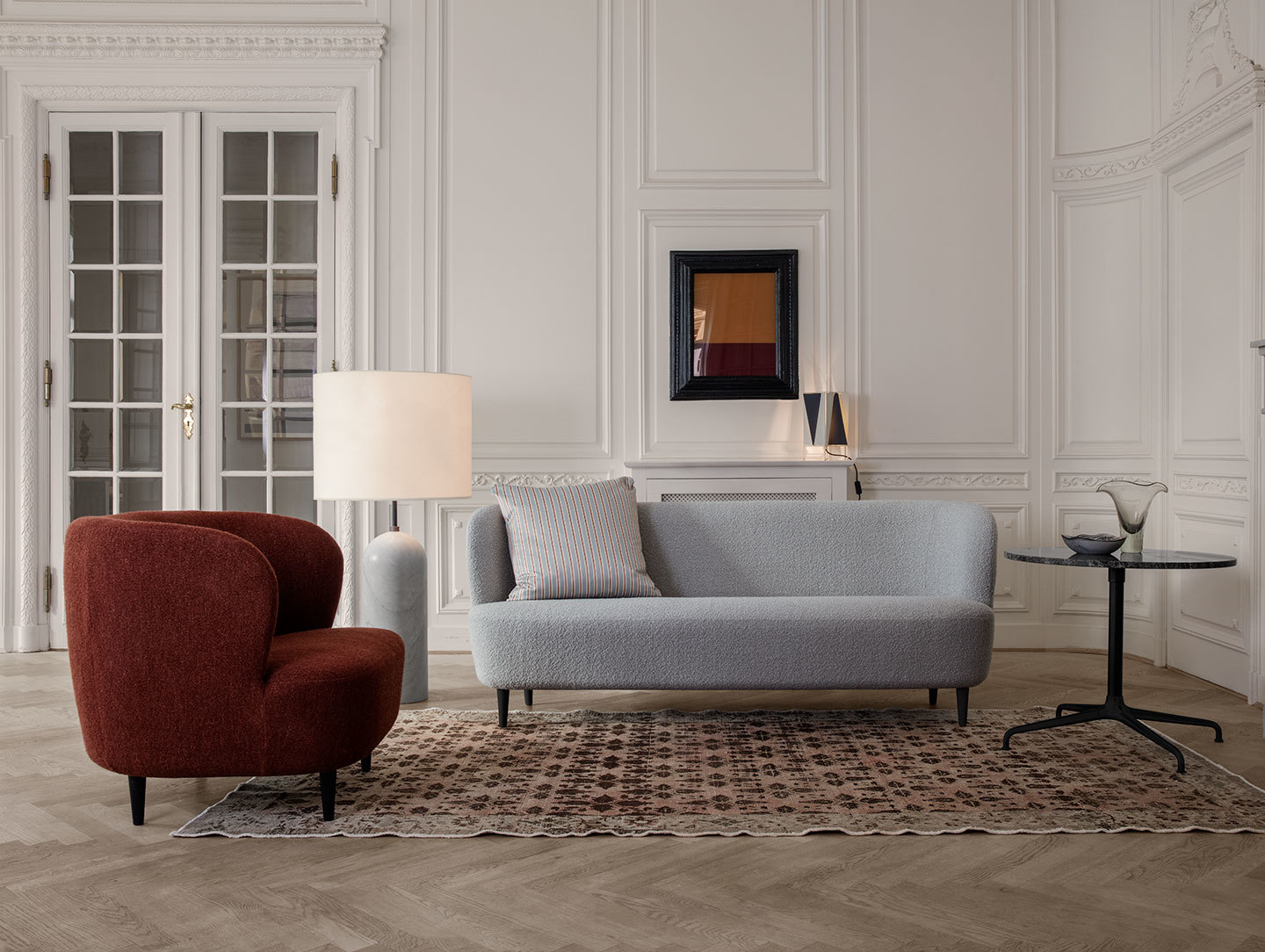 Gubi Stay Lounge Chair Gravity Floor Lamp XL Stay Sofa B 4 Table Lamp Beetle Lounge Table On