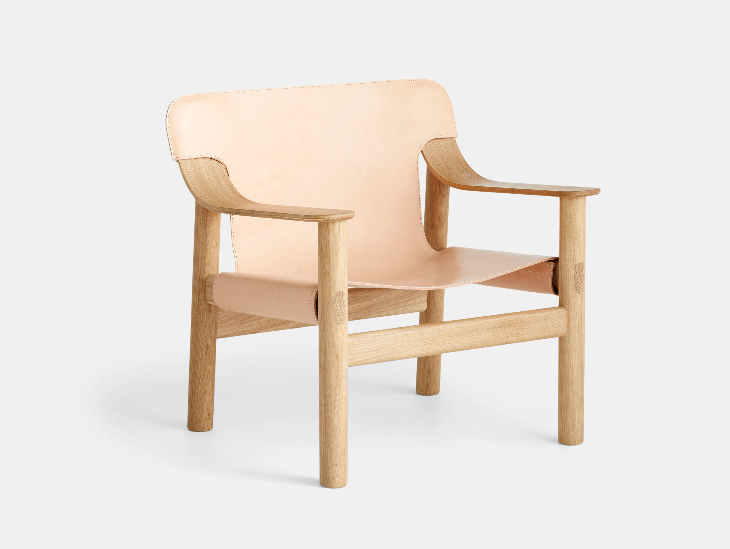 Hay Bernard Easy Chair oak natural leather Shane Schneck
