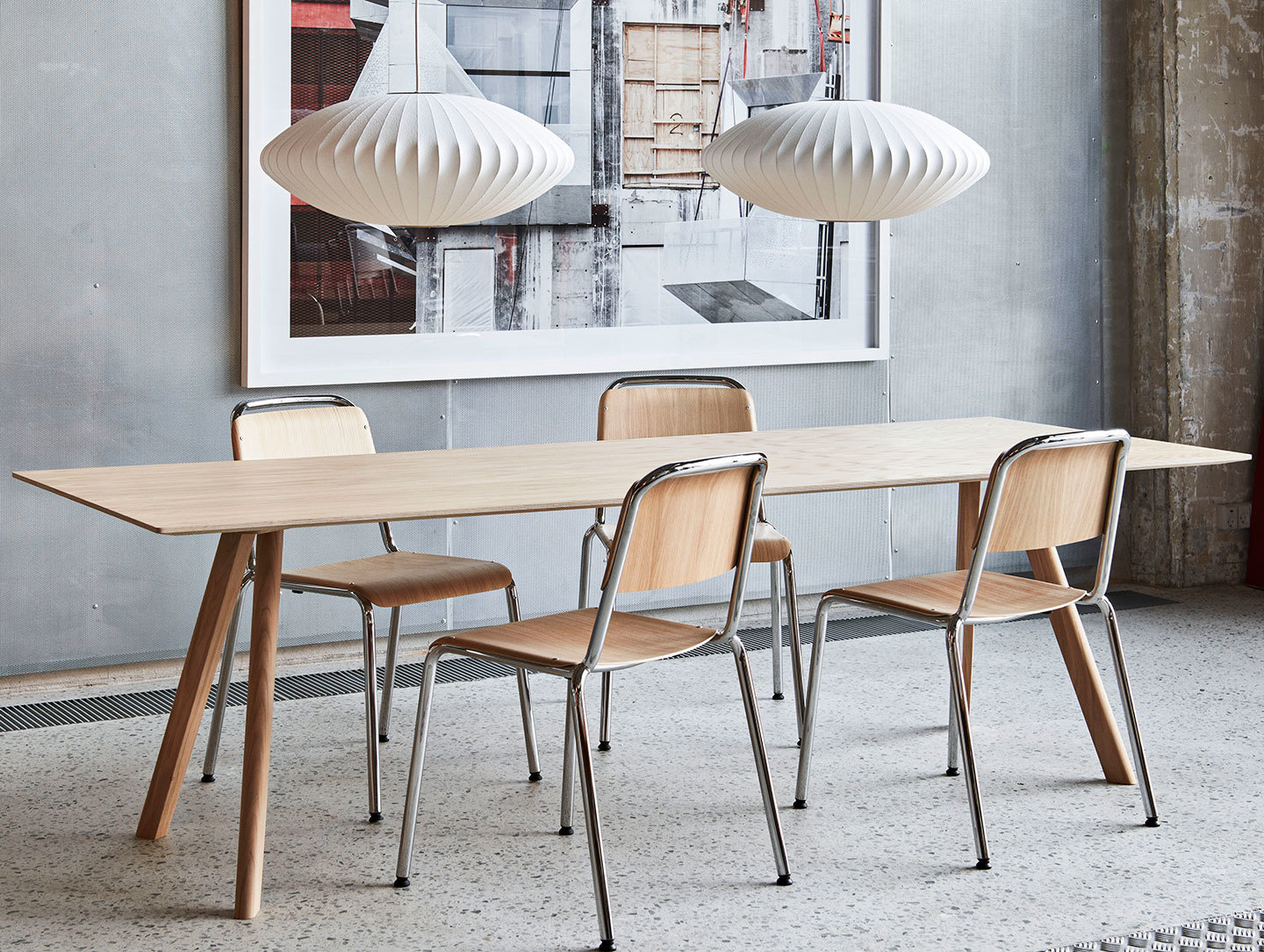 Hay Halftime chairs CPH30 Bubble Lamp Saucer M