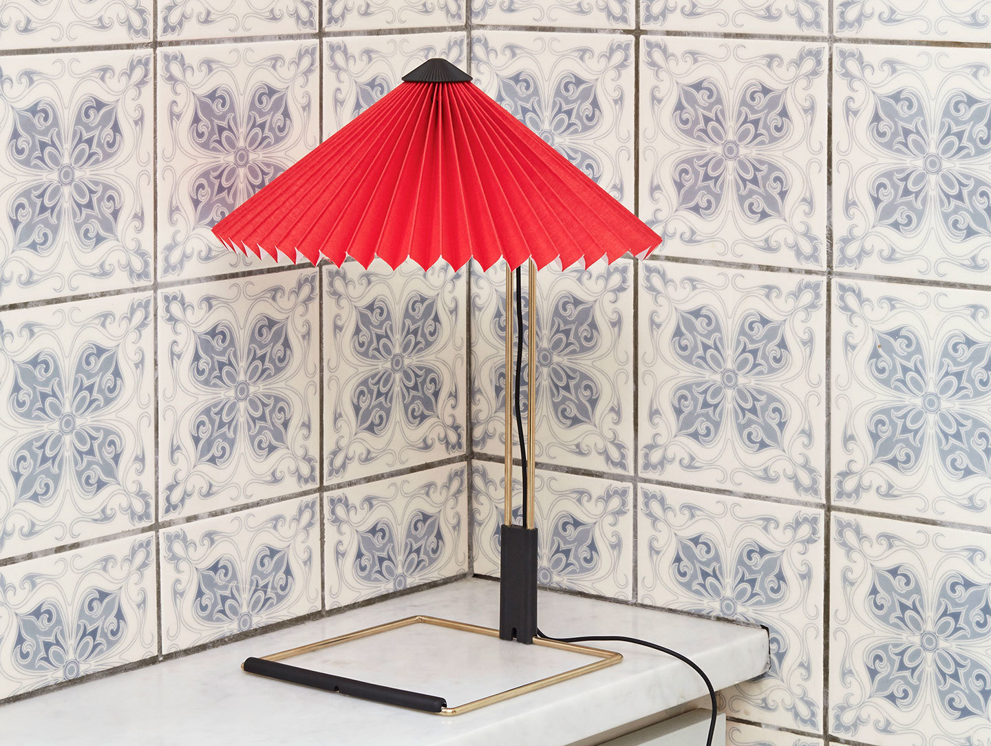 Hay Matin Table Lamp Bright Red Inga Sempe