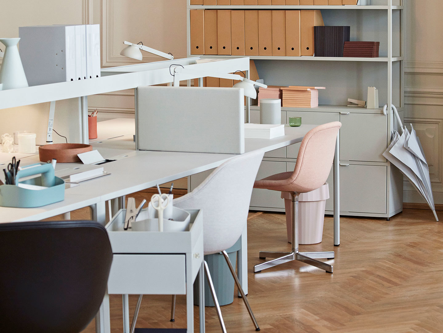 Hay New Order light grey Neu 10 alu swivel base Mode 026 uph Tool Box dusty green