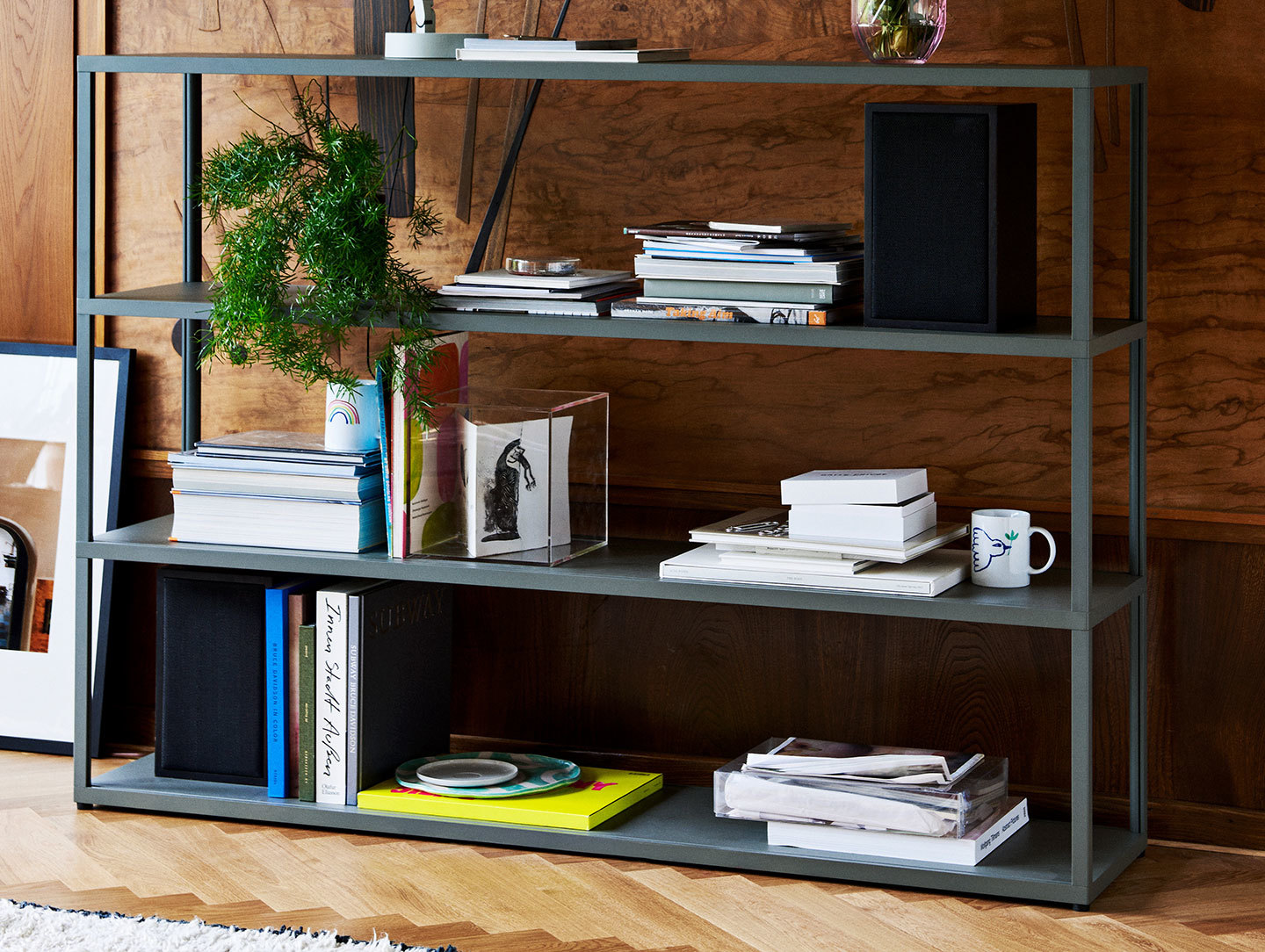 Hay New Order x 4 Layer army PC Double Arm w table base ash grey