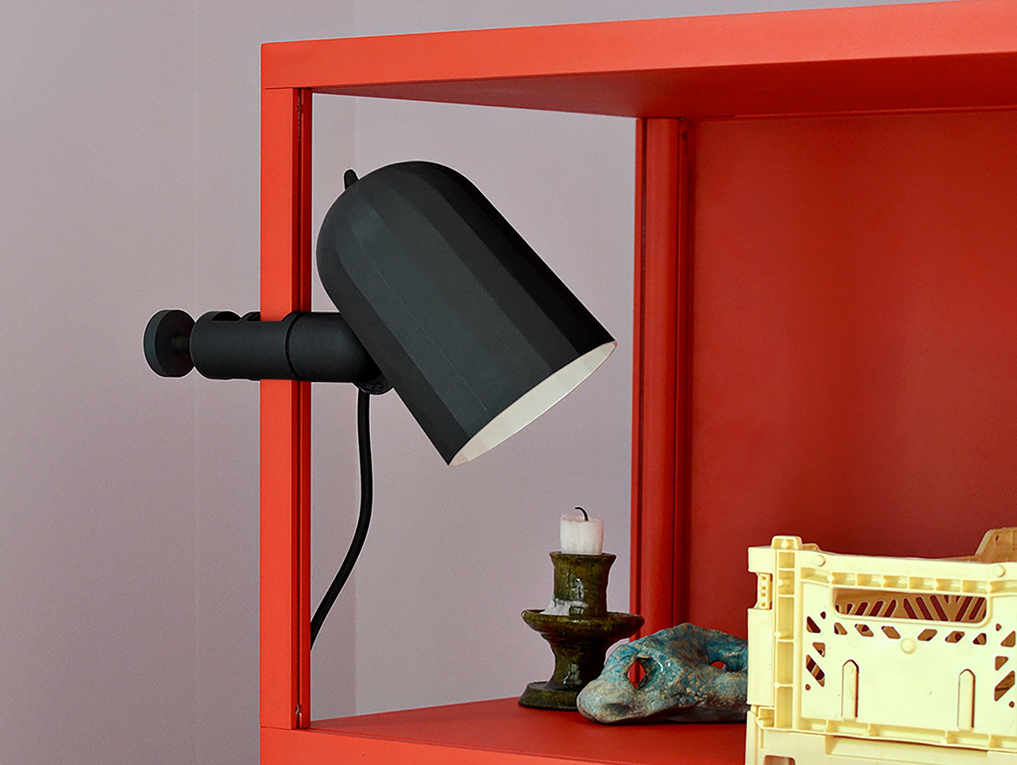 Hay Noc Clip black Colour Crate light yellow